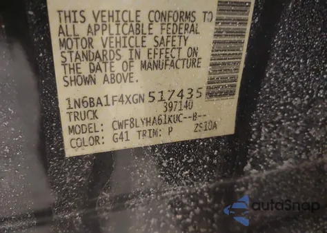 2016 Nissan Titan Xd Platinum Reserve Diesel из США, поврежденный, VIN 1N6BA1F4XGN517435